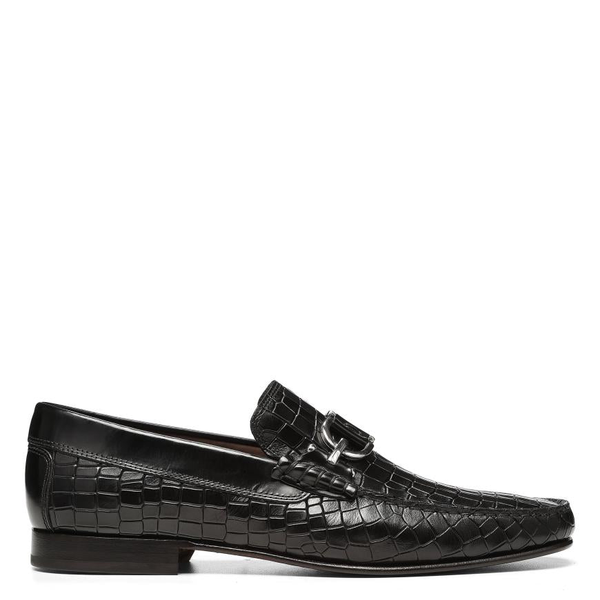 Donald Pliner Casual | DACIO At Donald Pliner Black Croco - Men