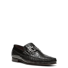 Donald Pliner Casual | DACIO At Donald Pliner Black Croco - Men