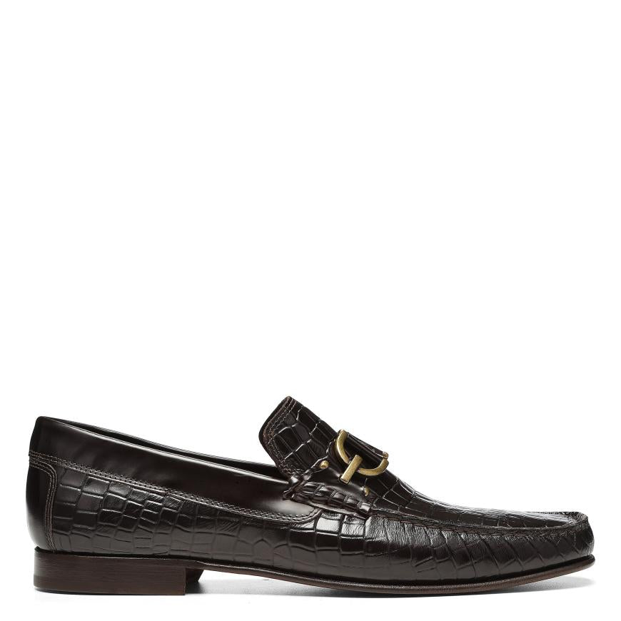 Donald Pliner Casual | DACIO At Donald Pliner Dark Brown Croco - Men