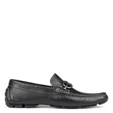 Donald Pliner Casual | DACIO DRIVER At Donald Pliner Black Tumbled Leather - Men