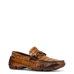 Donald Pliner Casual | DACIO DRIVER At Donald Pliner Cognac Croco - Men