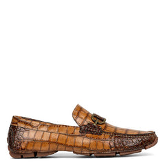 Donald Pliner Casual | DACIO DRIVER At Donald Pliner Cognac Croco - Men