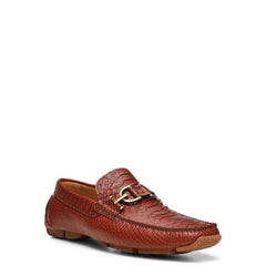 Donald Pliner Casual | DACIO DRIVER At Donald Pliner Cognac Snake - Men