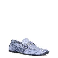 Donald Pliner Casual | DACIO DRIVER At Donald Pliner Ocean Blue Croco - Men