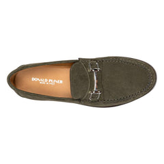 Donald Pliner Casual | EVANSTON At Donald Pliner Military Green Suede - Men