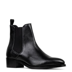 Donald Pliner Boot | ASHFORD At Donald Pliner Black Lizard Print Leather - Men