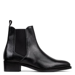 Donald Pliner Boot | ASHFORD At Donald Pliner Black Lizard Print Leather - Men