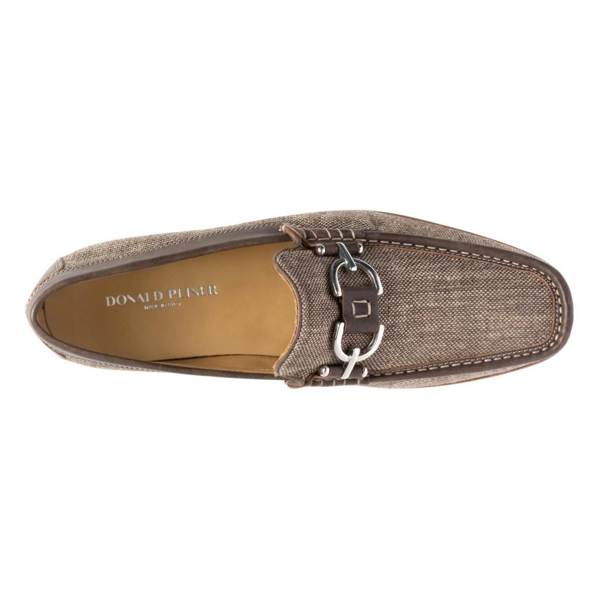 Donald Pliner Casual | DACIO At Donald Pliner Brown Canvas - Men