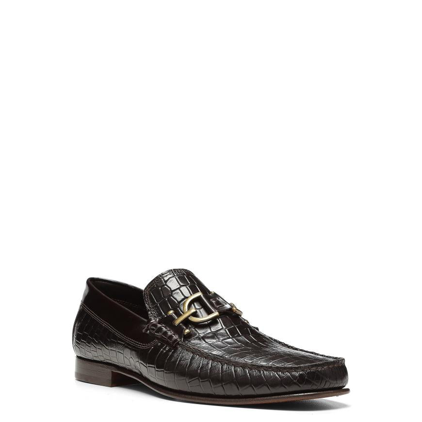 Donald Pliner Casual | DACIO At Donald Pliner Dark Brown Croco - Men