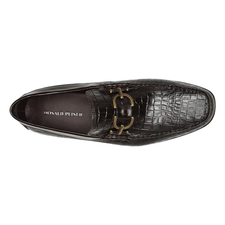 Donald Pliner Casual | DACIO At Donald Pliner Dark Brown Croco - Men