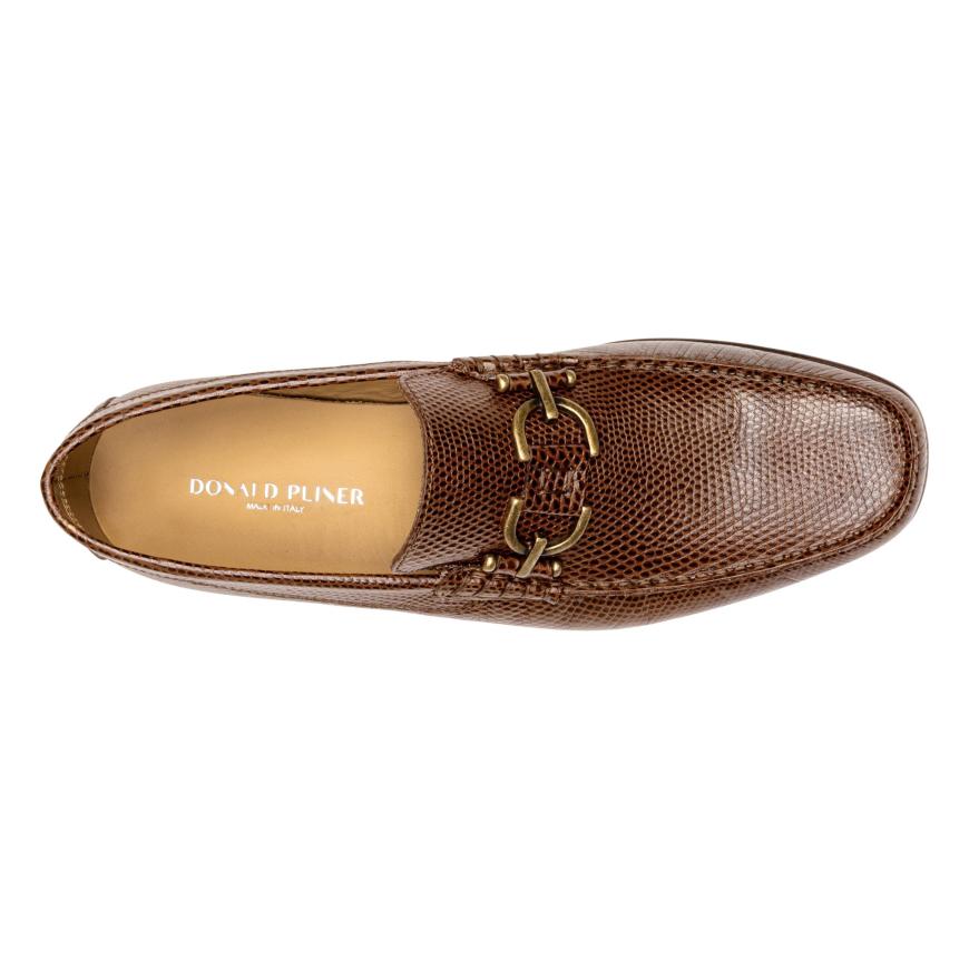 Donald Pliner Casual | DACIO At Donald Pliner Whiskey Lizard Print - Men