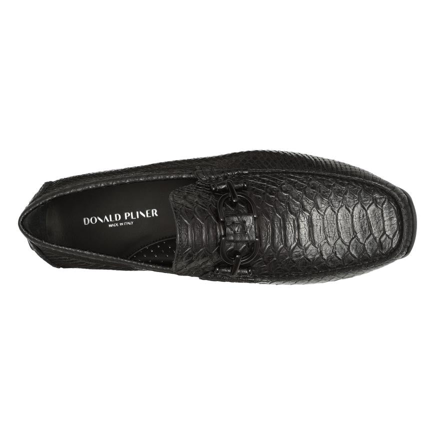 Donald Pliner Casual | DACIO DRIVER At Donald Pliner Black Snake - Men