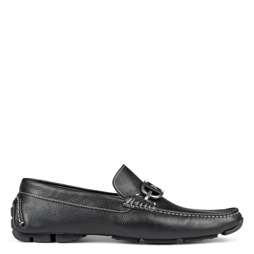 Donald Pliner Casual | DACIO DRIVER At Donald Pliner Black Tumbled Leather - Men