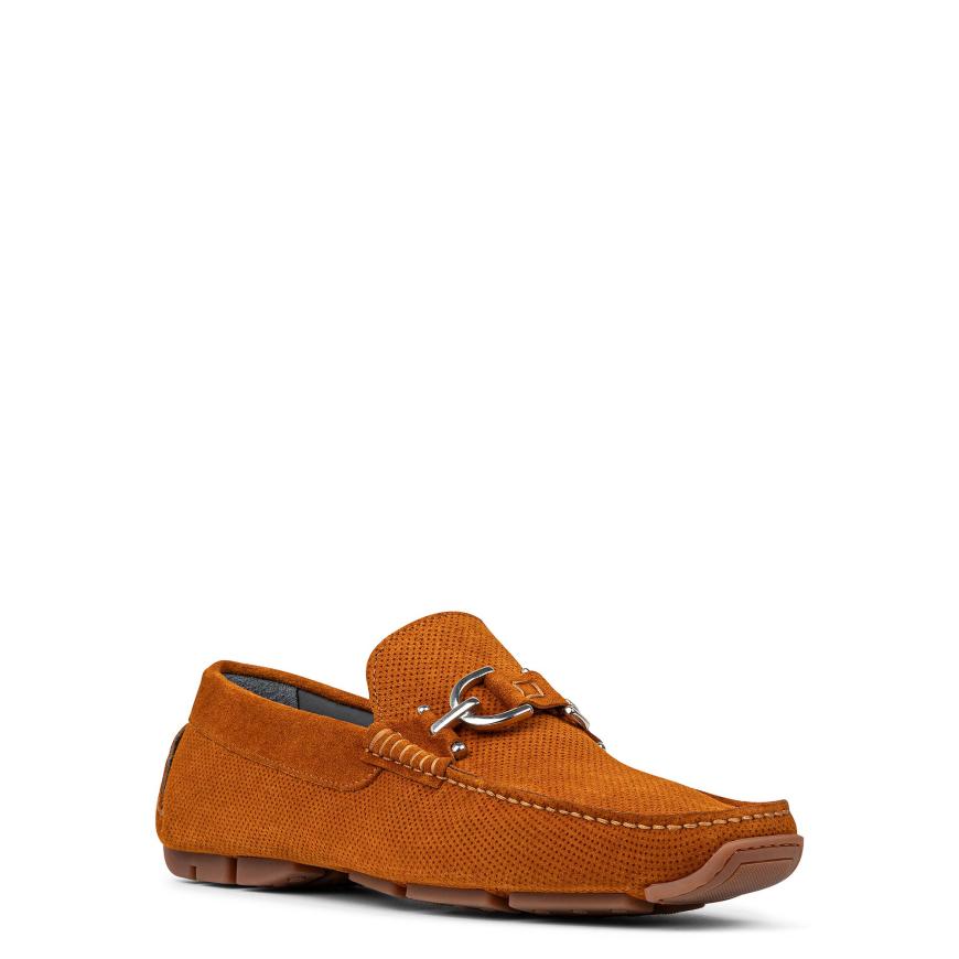 Donald Pliner Casual | DACIO DRIVER At Donald Pliner Brick Perf Suede - Men