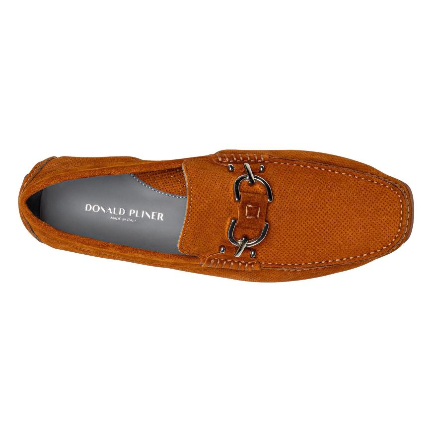 Donald Pliner Casual | DACIO DRIVER At Donald Pliner Brick Perf Suede - Men