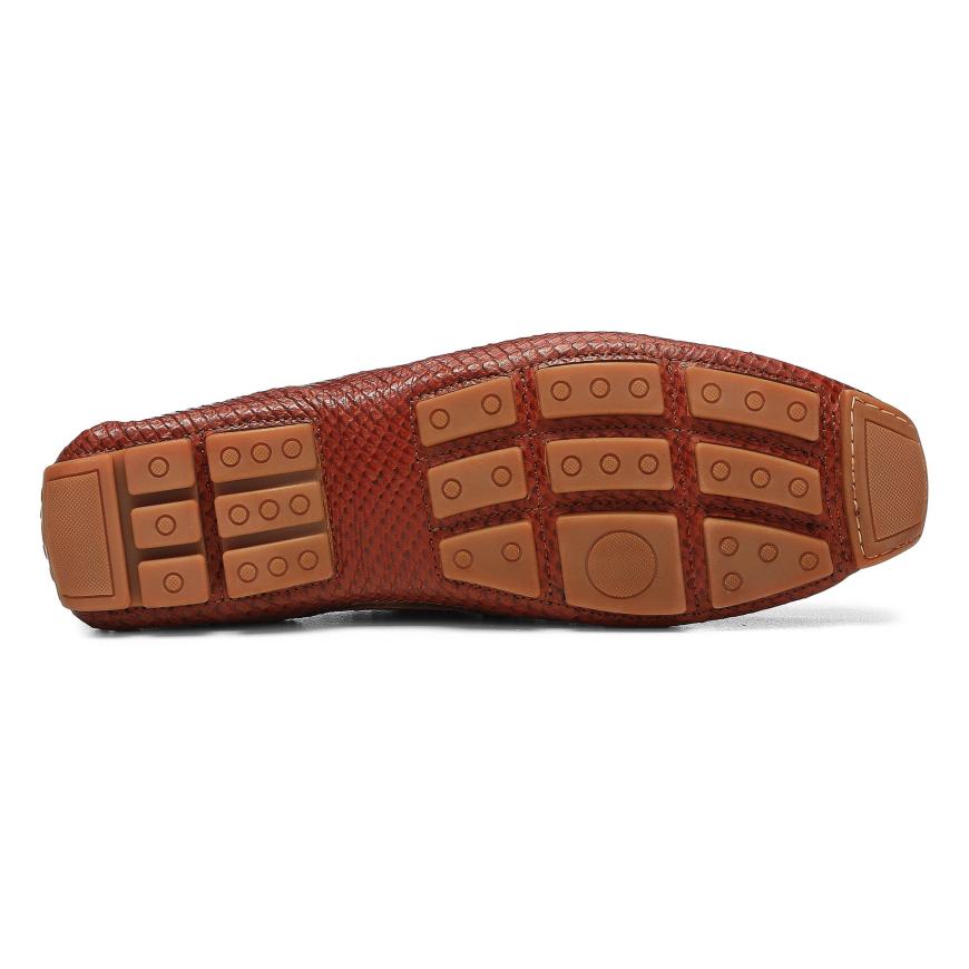 Donald Pliner Casual | DACIO DRIVER At Donald Pliner Cognac Snake - Men