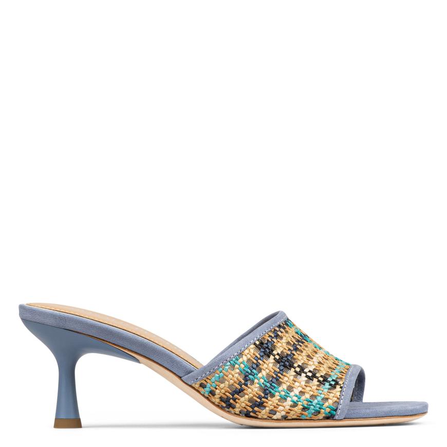 Donald Pliner Casual | RIKKI At Donald Pliner Navy Multi Raffia - Women