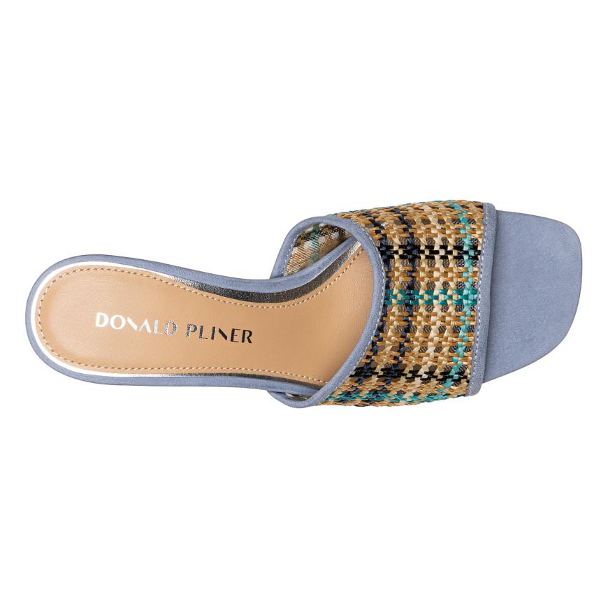 Donald Pliner Casual | RIKKI At Donald Pliner Navy Multi Raffia - Women