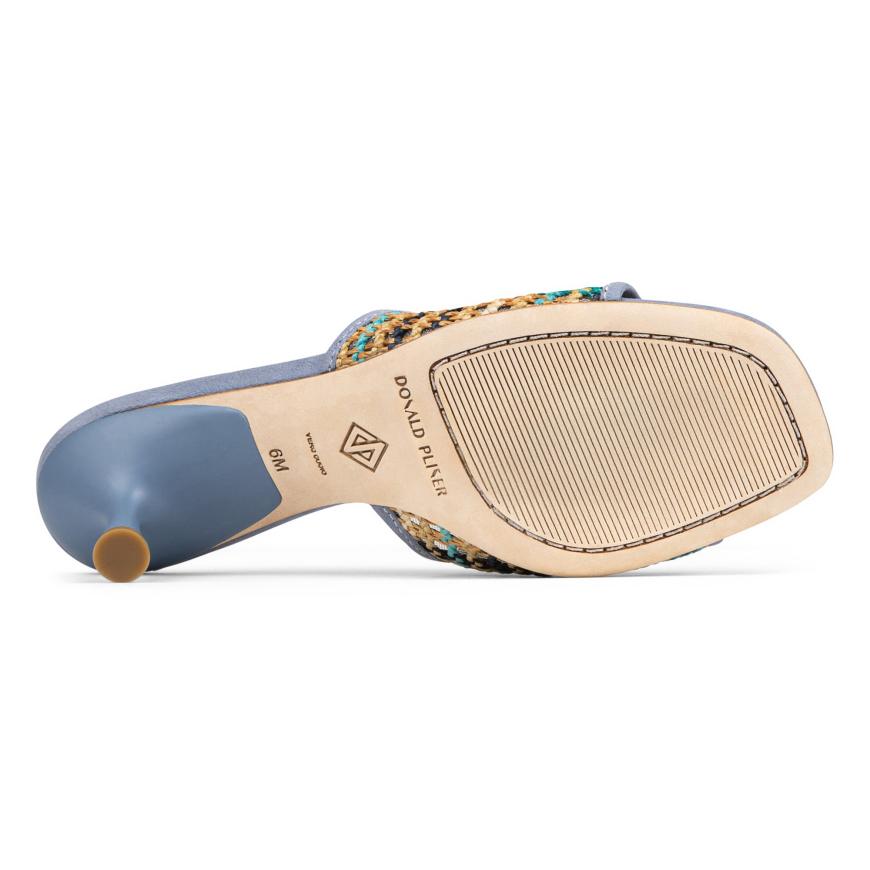 Donald Pliner Casual | RIKKI At Donald Pliner Navy Multi Raffia - Women